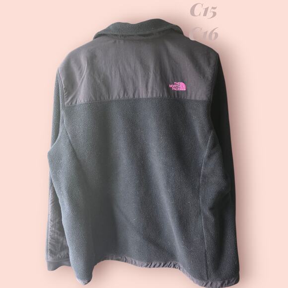 The North Face Women's Denali Jacket XXL TNF Black w/pink * C15-16 - Picture 2 of 3